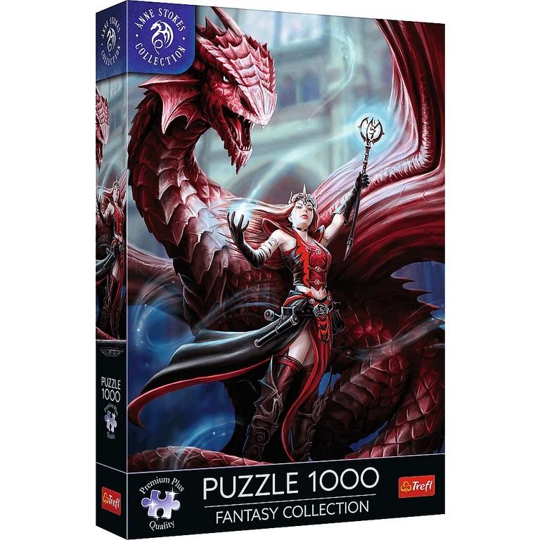 Fantasy Collection: Scharlachroter Magier(Drache) Puzzle (Premium Plus)(1000)