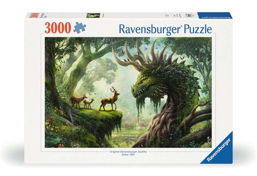 Erwachsenenpuzzle 3000 Teile - Der Walddrache erwacht