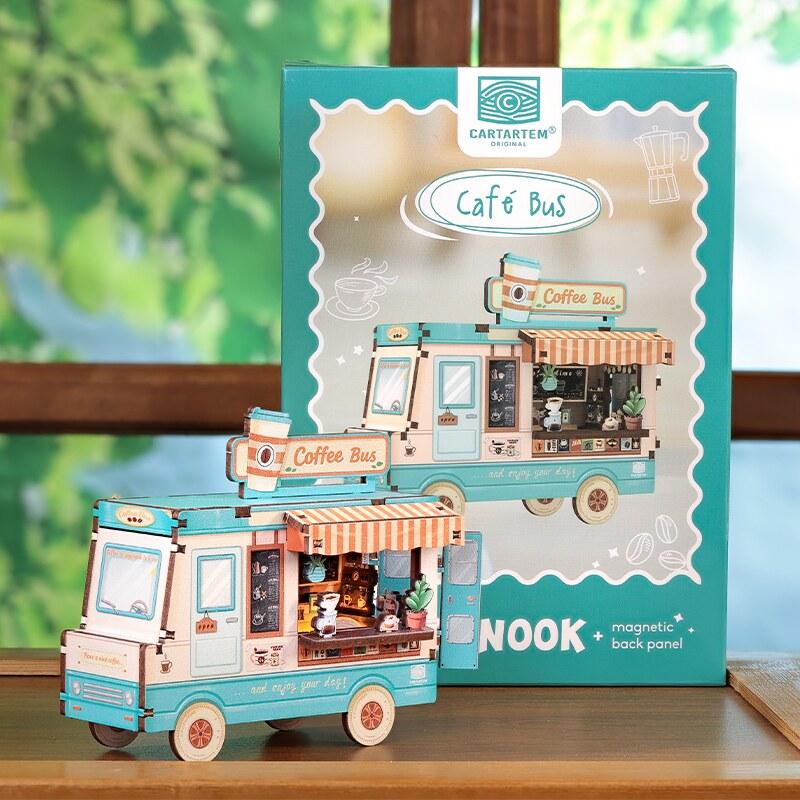 Café Bus - DIY Mini Book Nook