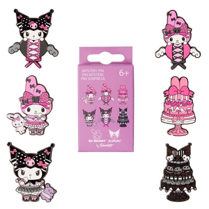 Sanrio by Loungefly - My Melody and Kuromi Pink and Black - Ansteck-Pin Blind Box (1)