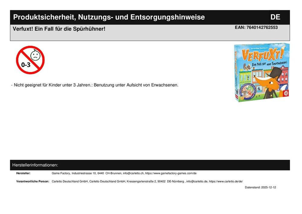 Verfuxt! Ein Fall für die Spürhühner!