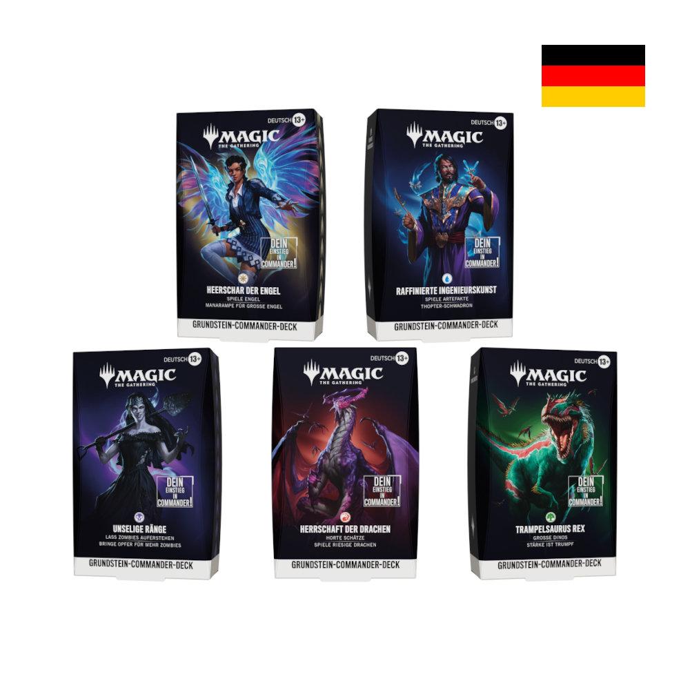 MTG - Grundstein: Commander-Deck Display (5) DE