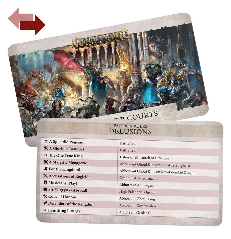 WARSCROLL CARDS:FLESH-EATER COURTS (ENG) (91-30-60) 4th Edition