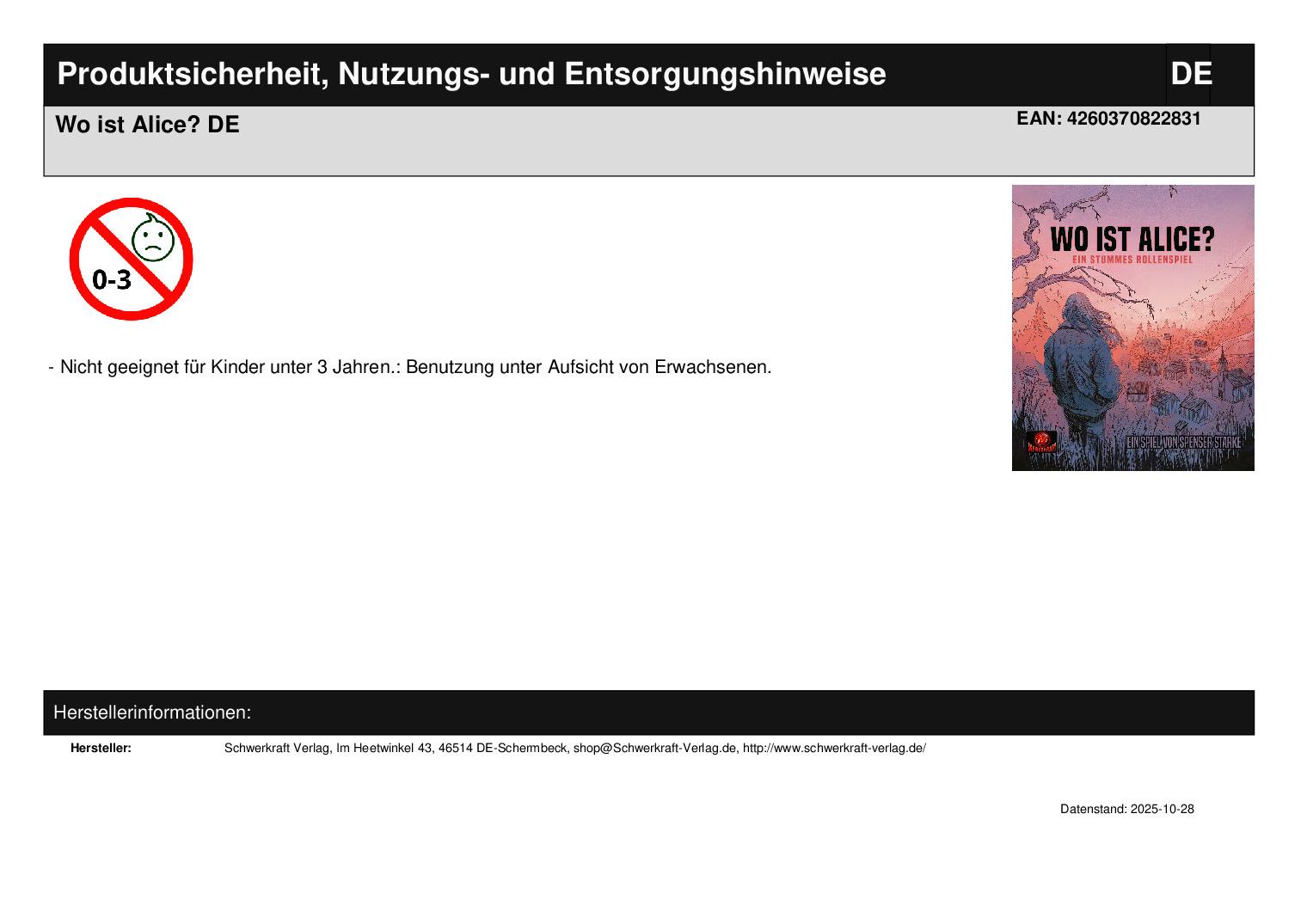 Wo ist Alice? DE