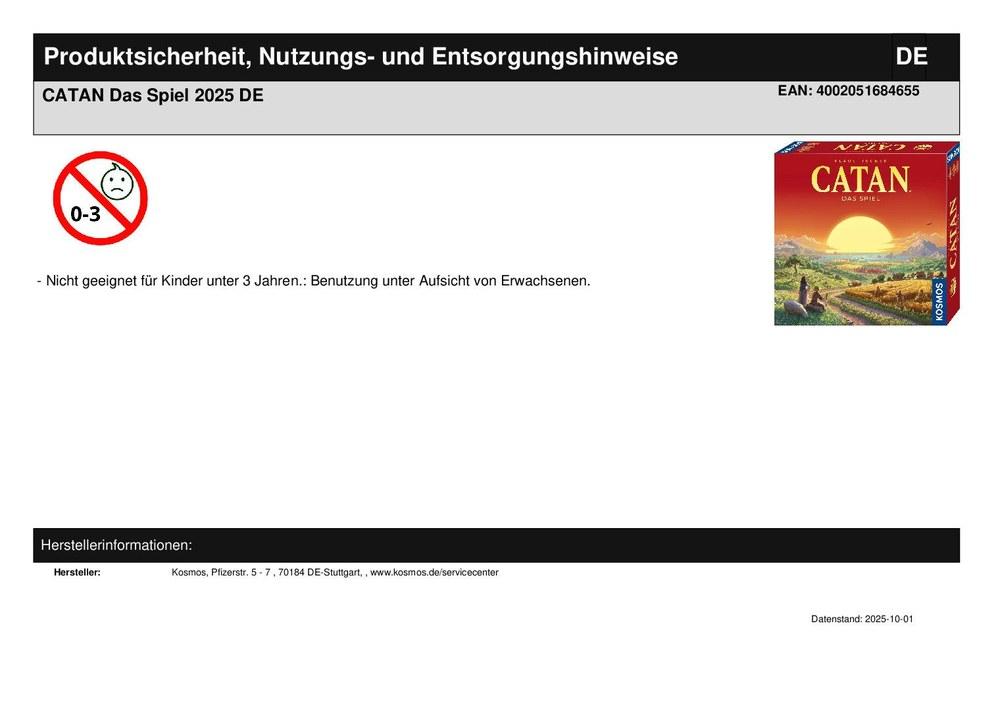 CATAN Das Spiel 2025 DE