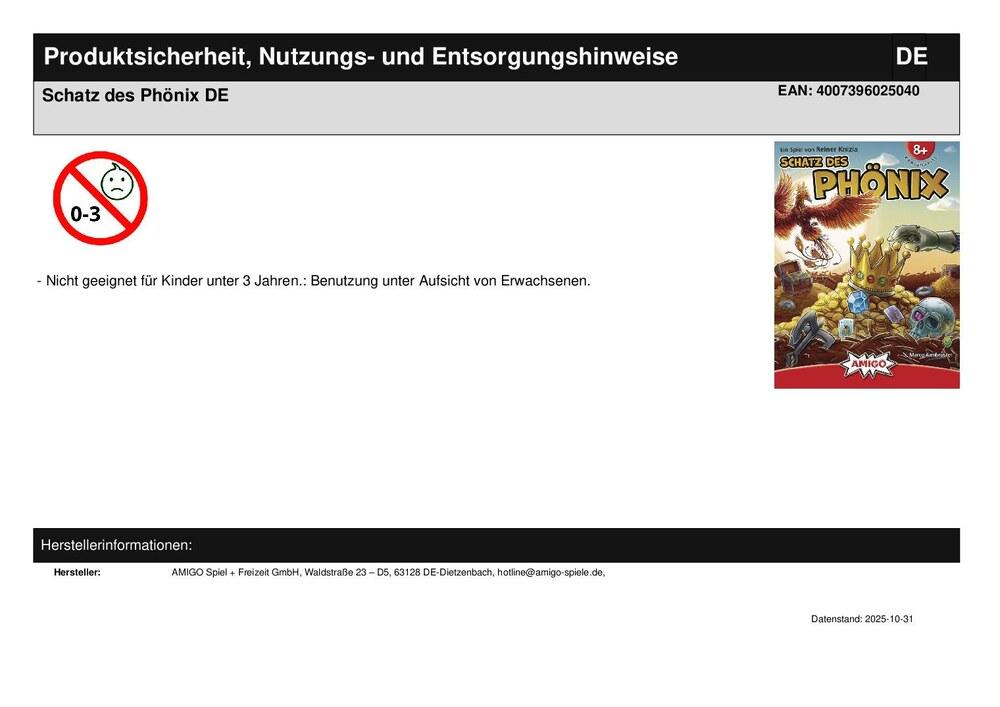 Schatz des Phönix DE