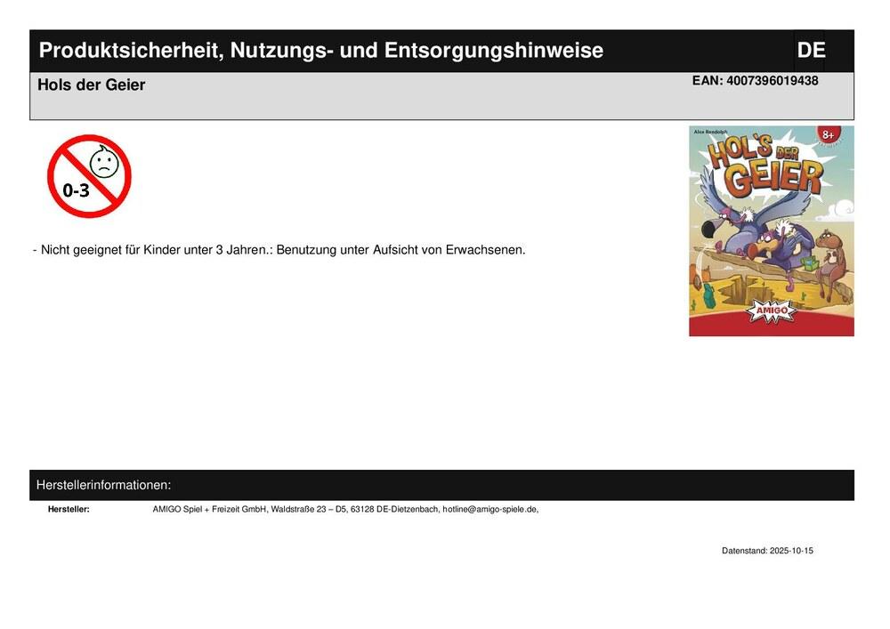 Hols der Geier