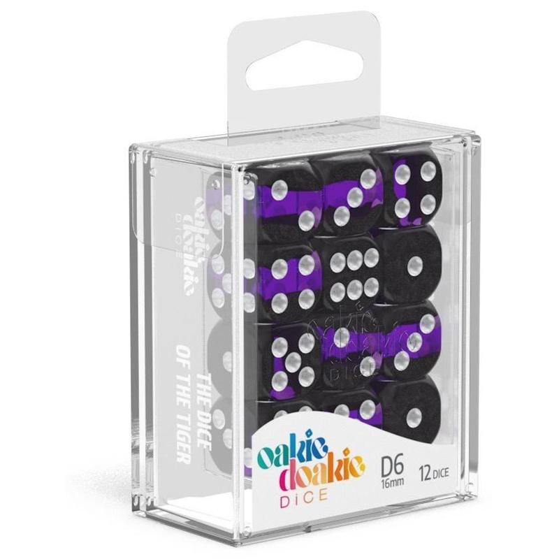 Oakie Doakie Dice W6 Würfel 16 mm Enclave - Amethyst (12)