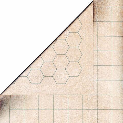 Reversible Battlemat 1 Squares & 1 Hexes (23,5 x26)